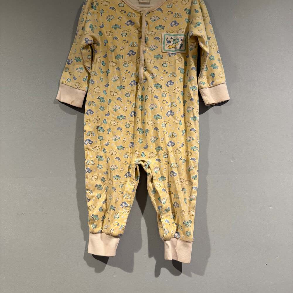 Vintage Agabang Baby Sleeper 24M Made in Korea Cotton Pajamas Retro 80/90s